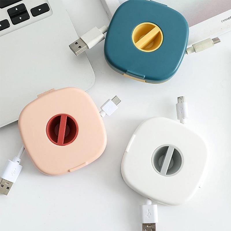 Cable Winder Tangle-Free Integrated Phone Stand