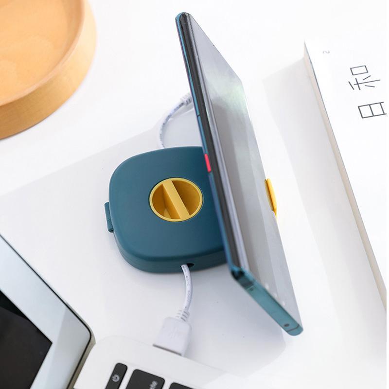Cable Winder Tangle-Free Integrated Phone Stand