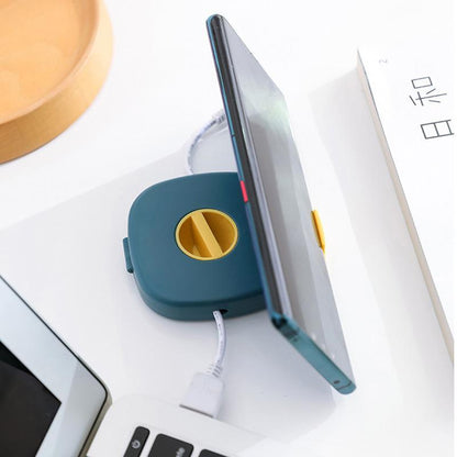 Cable Winder Tangle-Free Integrated Phone Stand