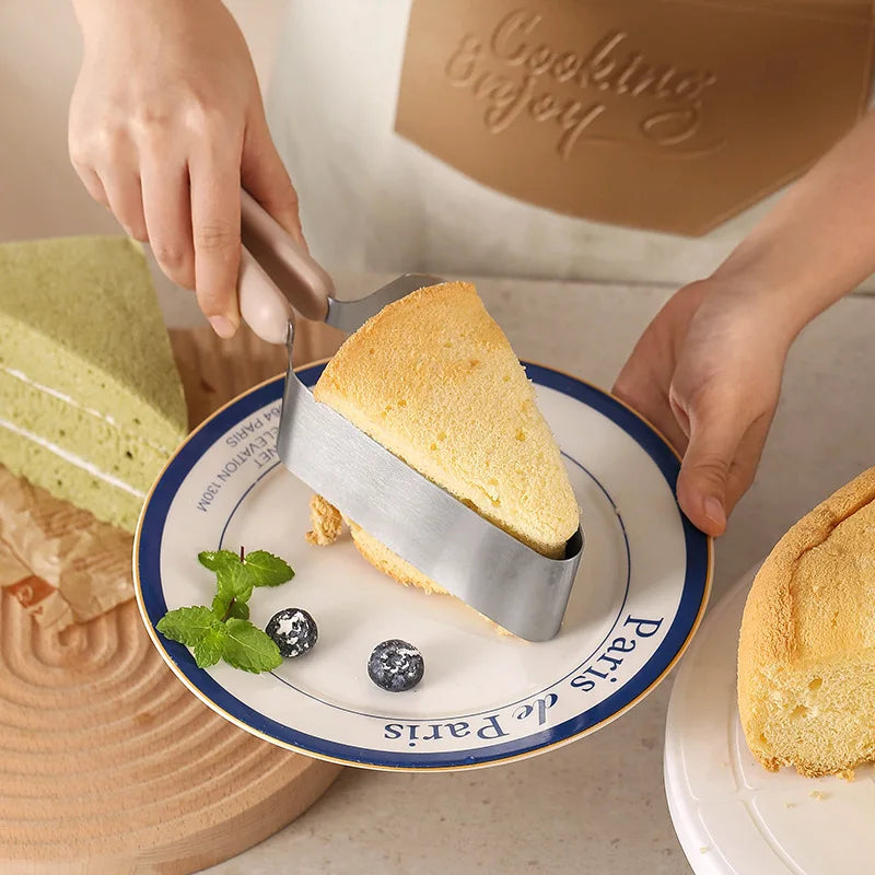 Cake Server Stainless Steel Ergonomic Handle Dishwasher Safe