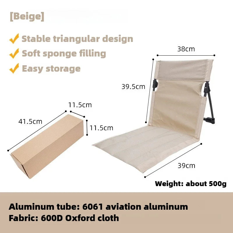 Camping Chair Ultralight 6061 Aluminum Padded Seat