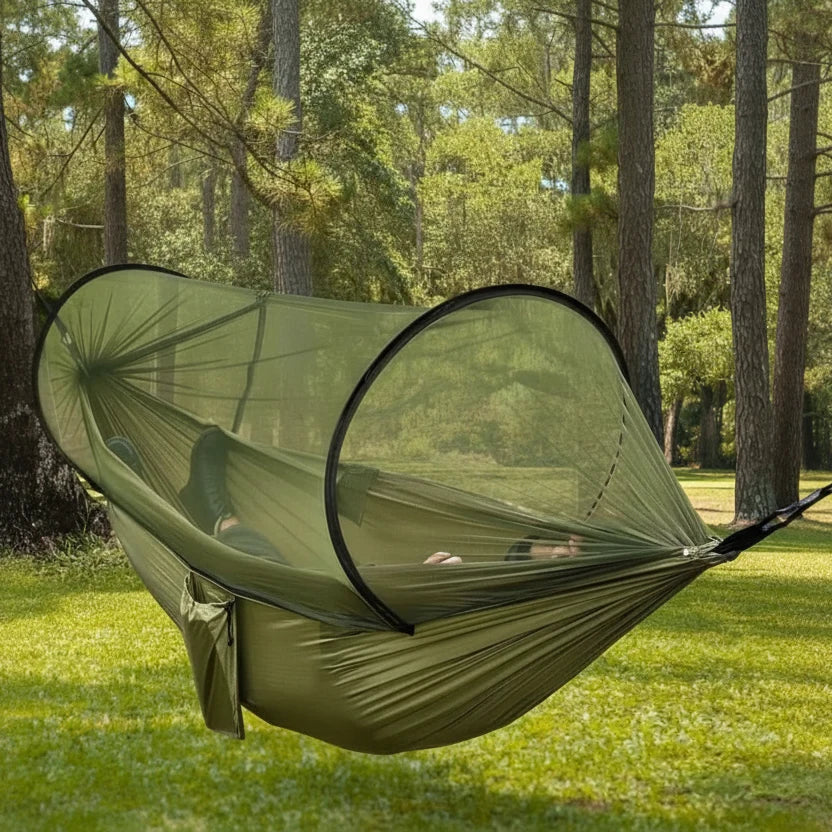 Camping Hammock Integrated Mosquito Net Lightweight Nylon