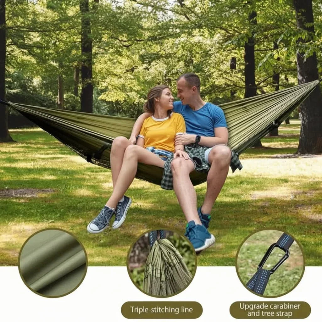 Camping Hammock Integrated Mosquito Net Lightweight Nylon