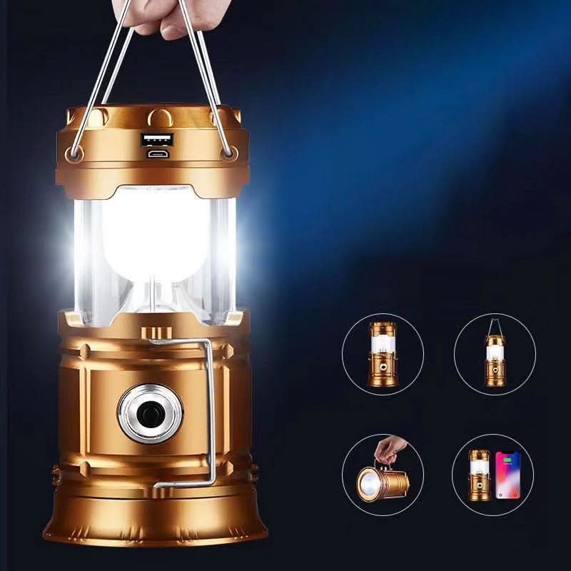 Camping Lantern LED Solar & USB Power Bank