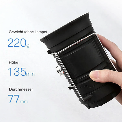Camping Lantern LED Solar & USB Power Bank