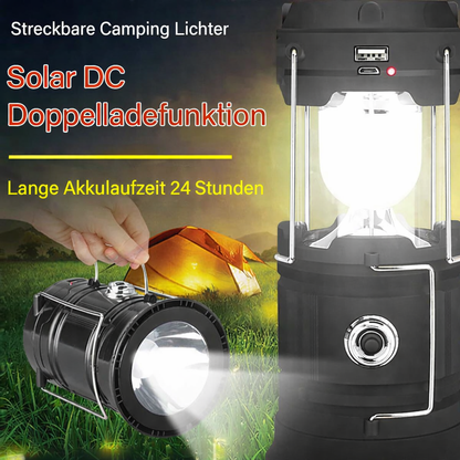 Camping Lantern LED Solar & USB Power Bank