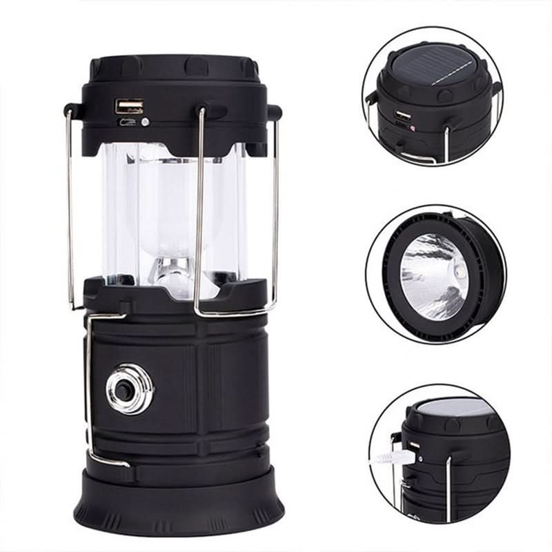 Camping Lantern LED Solar & USB Power Bank