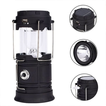 Camping Lantern LED Solar & USB Power Bank