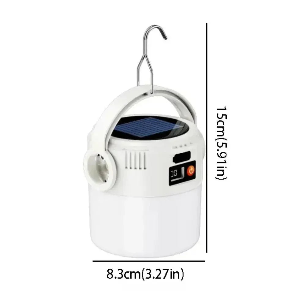 Camping Lantern Solar Rechargeable Bright LED