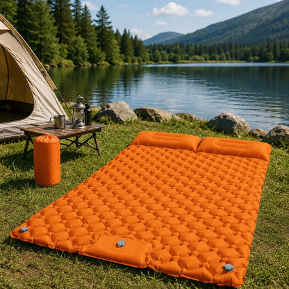 Camping Mattress Extra-Wide Built-In Pump Water-Repellent