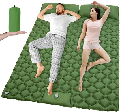 Camping Mattress Extra-Wide Built-In Pump Water-Repellent