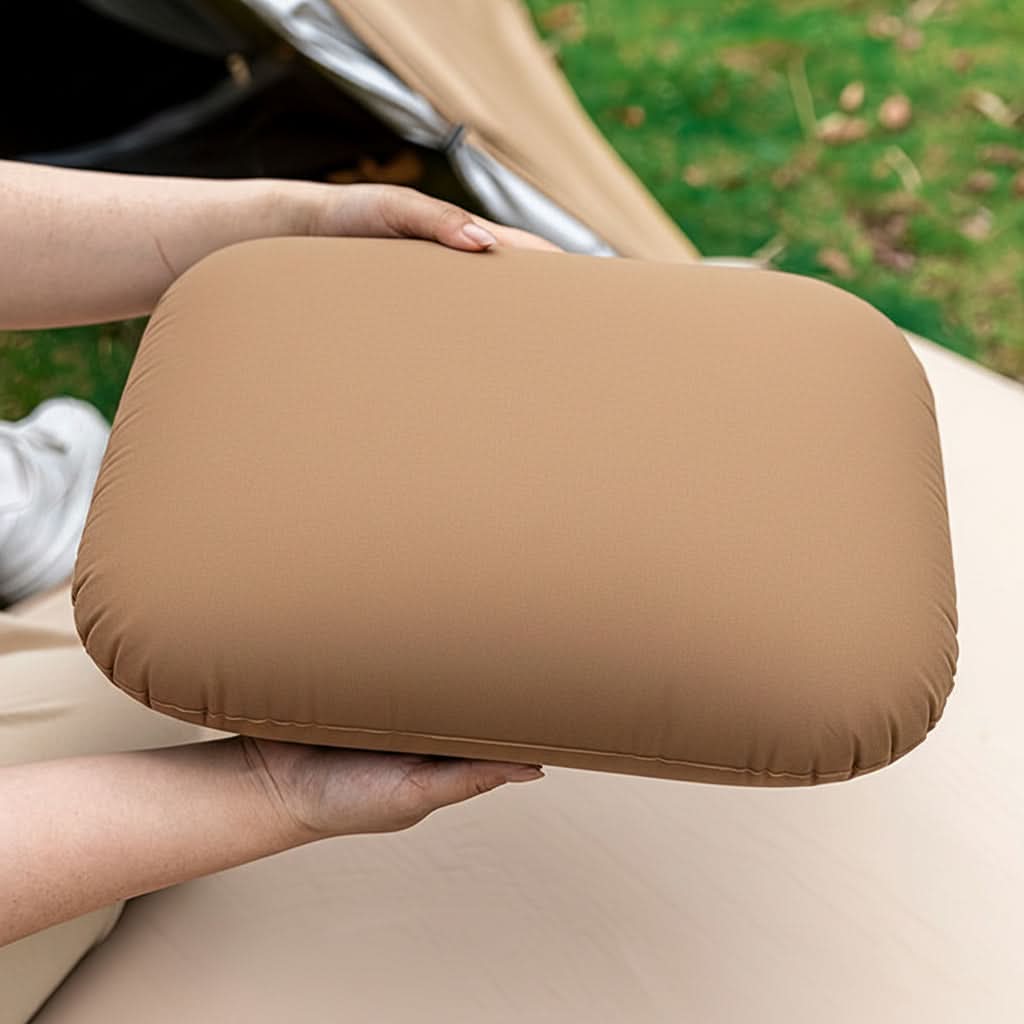 Camping Pillow Memory Foam Neck Support Compact Lightweight Design