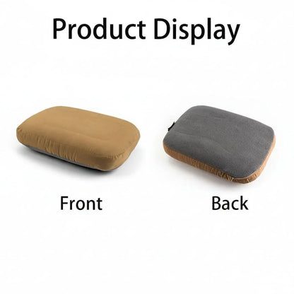 Camping Pillow Memory Foam Neck Support Compact Lightweight Design