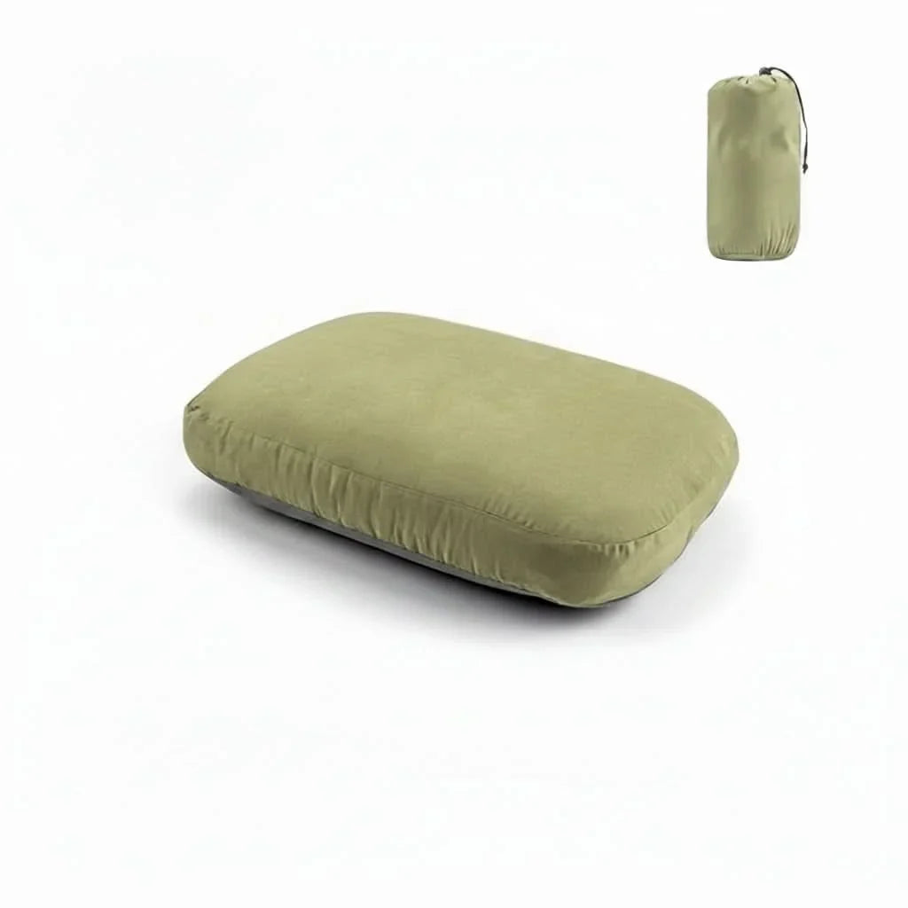 Camping Pillow Memory Foam Neck Support Compact Lightweight Design