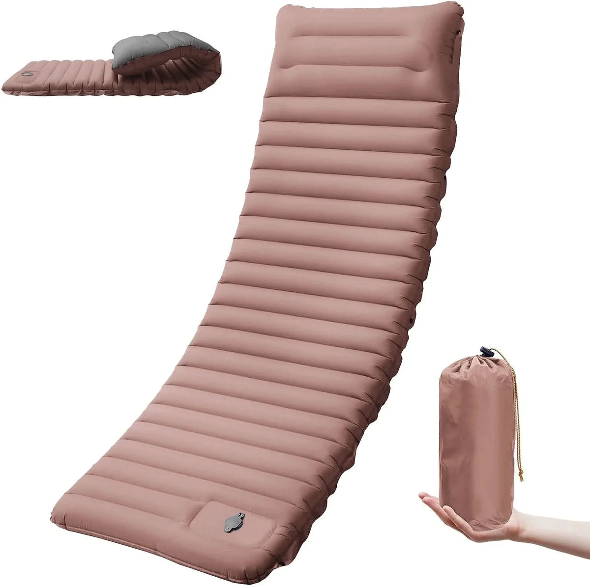 Camping Sleeping Pad Self-Inflating 4-Inch Thick Connectable