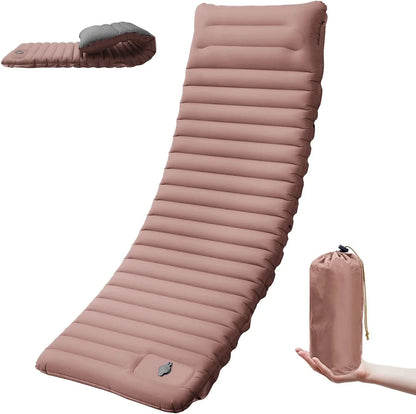 Camping Sleeping Pad Self-Inflating 4-Inch Thick Connectable