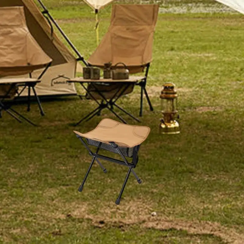 Camping Stool Tool-Free Setup Non-Slip Feet