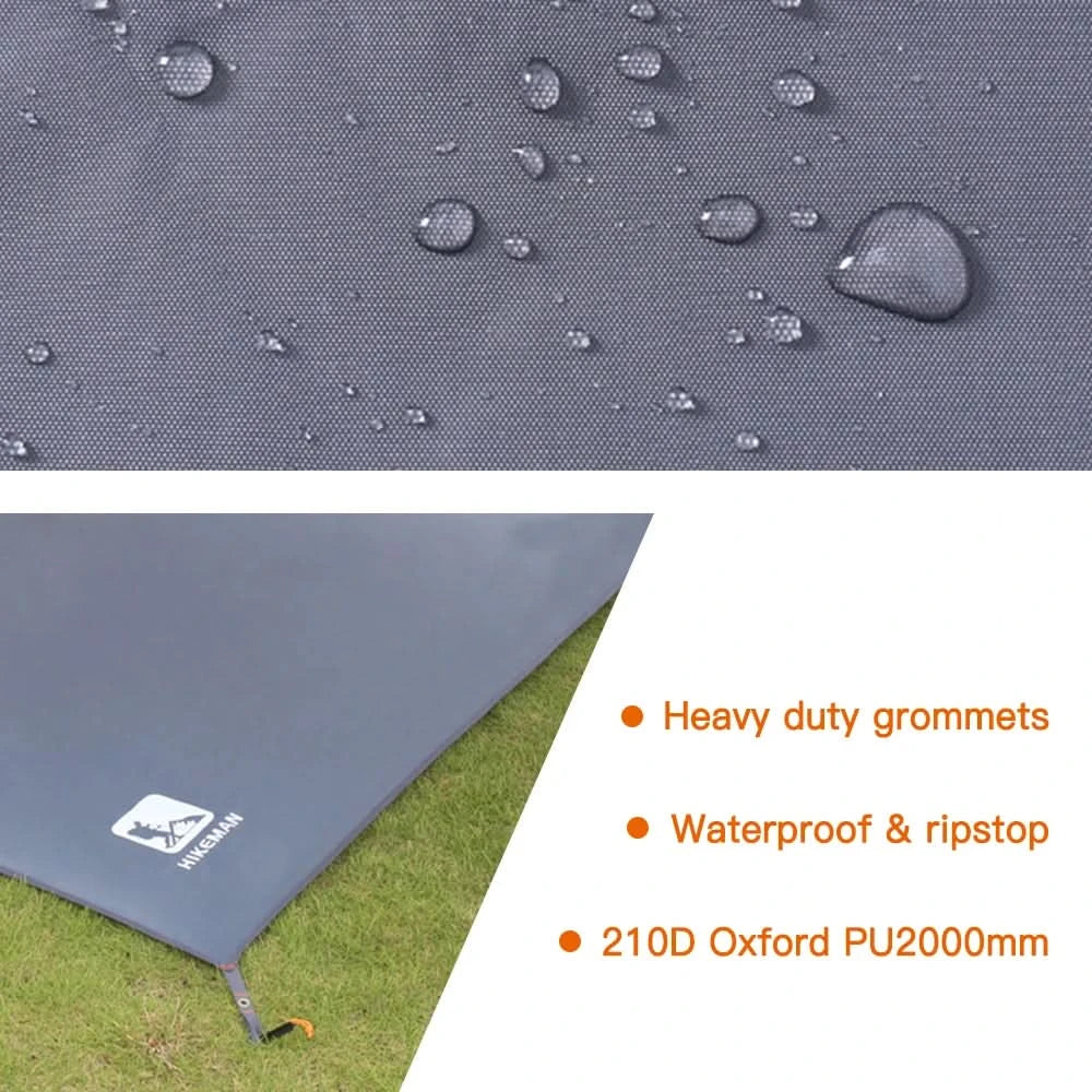 Camping Tarp Waterproof Lightweight 210D Oxford Fabric
