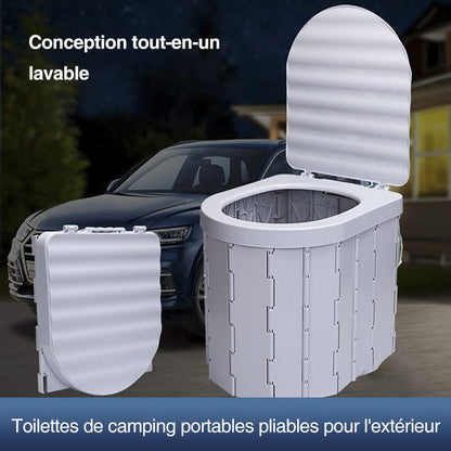 Camping Toilet Foldable Slim 2 Inch 397 Lb Capacity