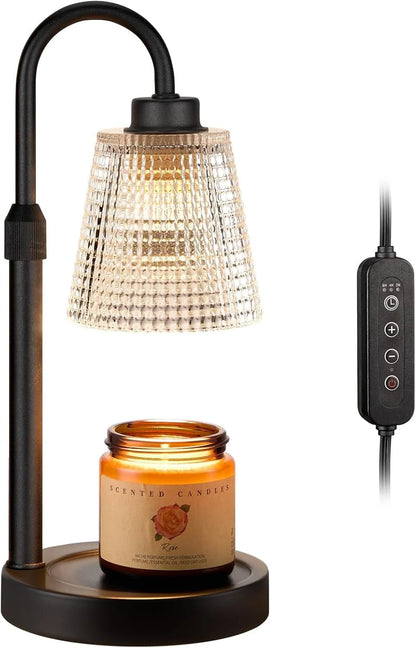 Candle Warmer Lamp Set With 2 Candles Adjustable Height