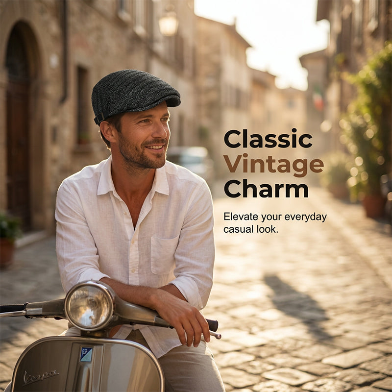 Cap Breathable Herringbone Adjustable Fit UV Protection