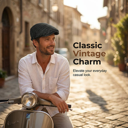 Cap Breathable Herringbone Adjustable Fit UV Protection