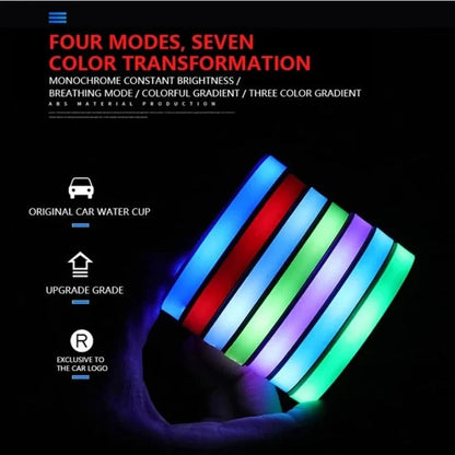 Car Coaster Set LED Lighting Motion-Activated USB-Rechargeable