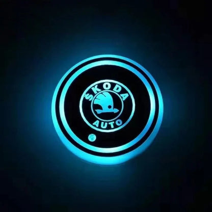 Car Coaster Set LED Lighting Motion-Activated USB-Rechargeable