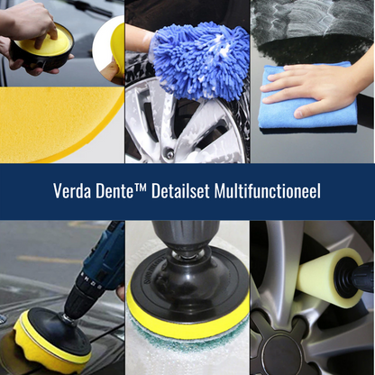Car Detailing Brush Set Natural Bristles 7 Piece