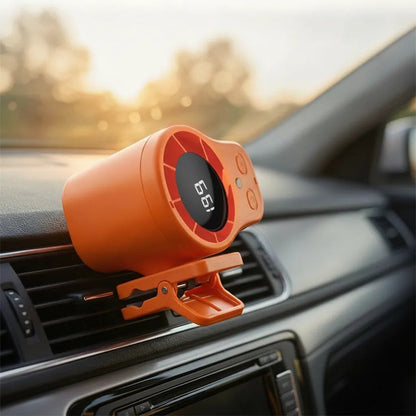 Car Fan Clamp Mount USB Rechargeable 3-Speed