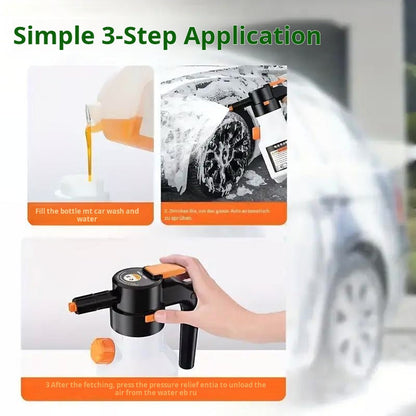 Car Foam Sprayer Cordless Rechargeable Adjustable Nozzle