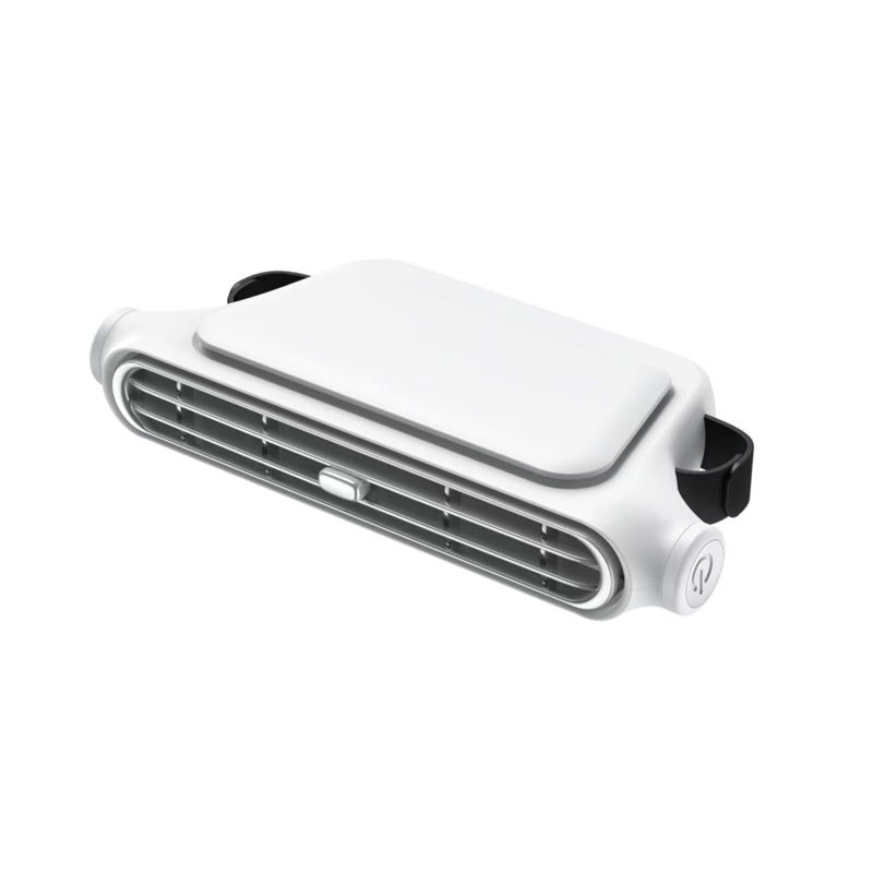 Car Headrest Fan Dual Turbine Adjustable Nozzle Rechargeable