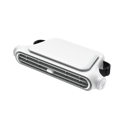 Car Headrest Fan Dual Turbine Adjustable Nozzle Rechargeable