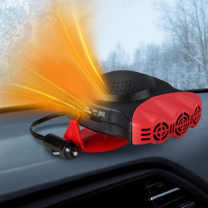 Car Heater 12V Heat & Fan Modes 180° Rotating Base