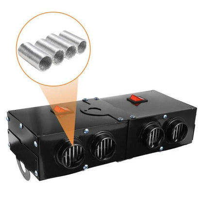Car Heater & Defroster 12V 500W Four-Outlet Rapid Heating