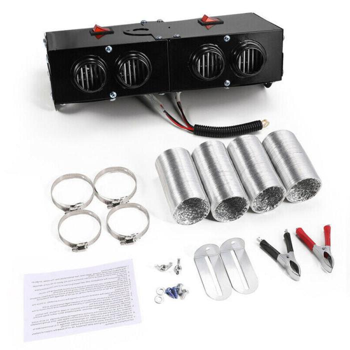Car Heater & Defroster 12V 500W Four-Outlet Rapid Heating