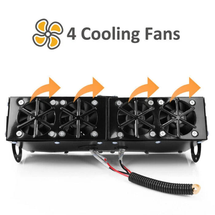 Car Heater & Defroster 12V 500W Four-Outlet Rapid Heating