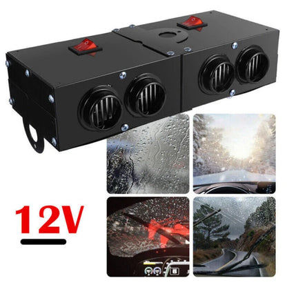 Car Heater & Defroster 12V 500W Four-Outlet Rapid Heating