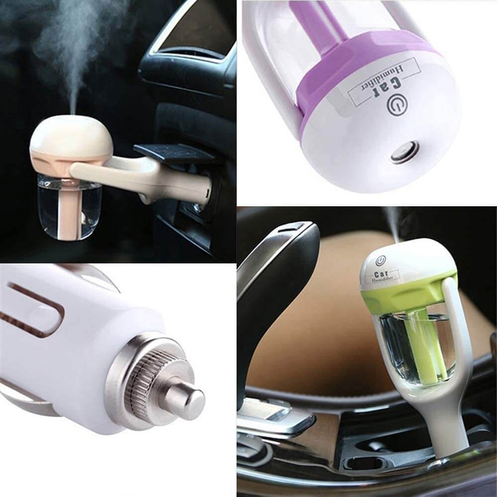 Car Humidifier Ultrasonic Aromatherapy Cigarette Lighter Plug