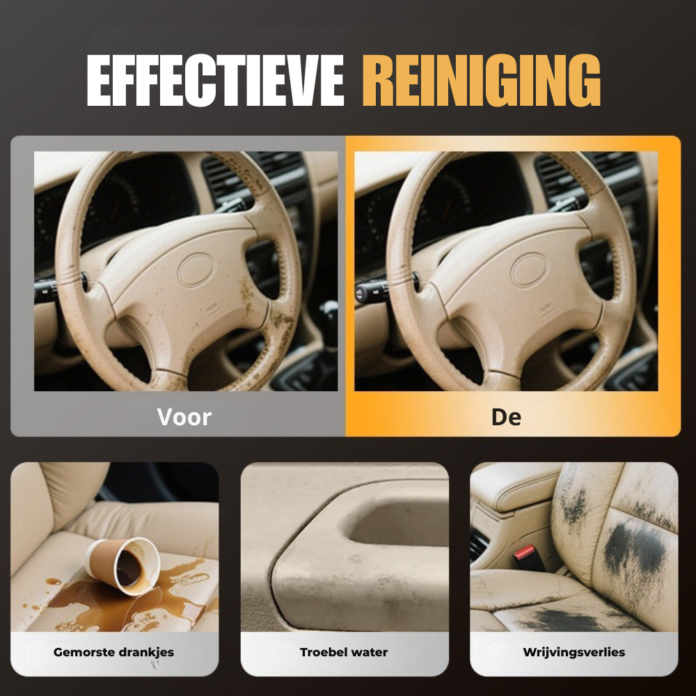 Car Interior Cleaner Leather Vinyl & Plastic Odor Eliminator