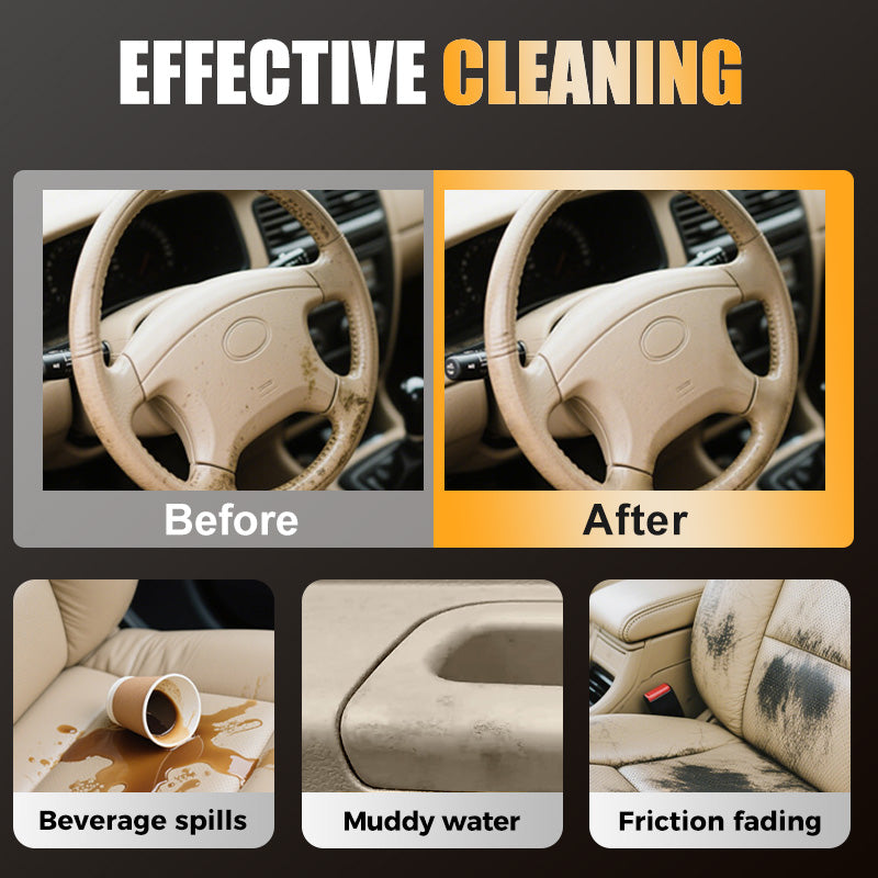 Car Interior Cleaner Leather Vinyl & Plastic Odor Eliminator