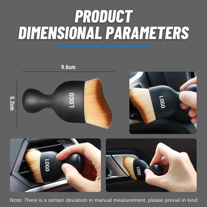 Car Interior Cleaning Brush Soft Bristles Non-Slip Handle