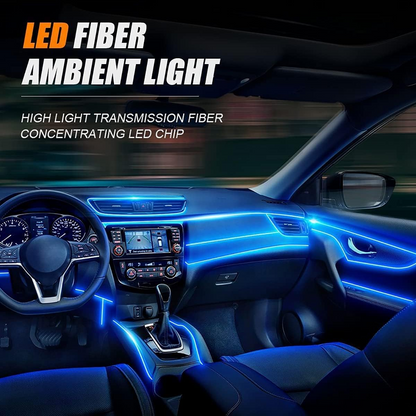 Car Interior LED Strip App-Controlled RGB Self-Adhesive