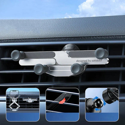 Car Phone Holder 360-Degree Air Vent & Suction Mount