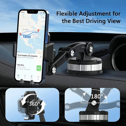 Car Phone Mount 360 Degree Rotating Suction Base