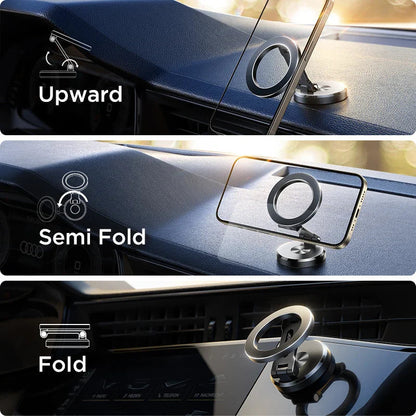 Car Phone Mount Magnetic Foldable 360 Degree Rotation