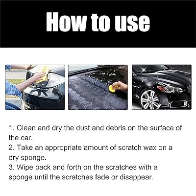 Car Scratch Remover Wax Micro-Polishing Formula & Sponge