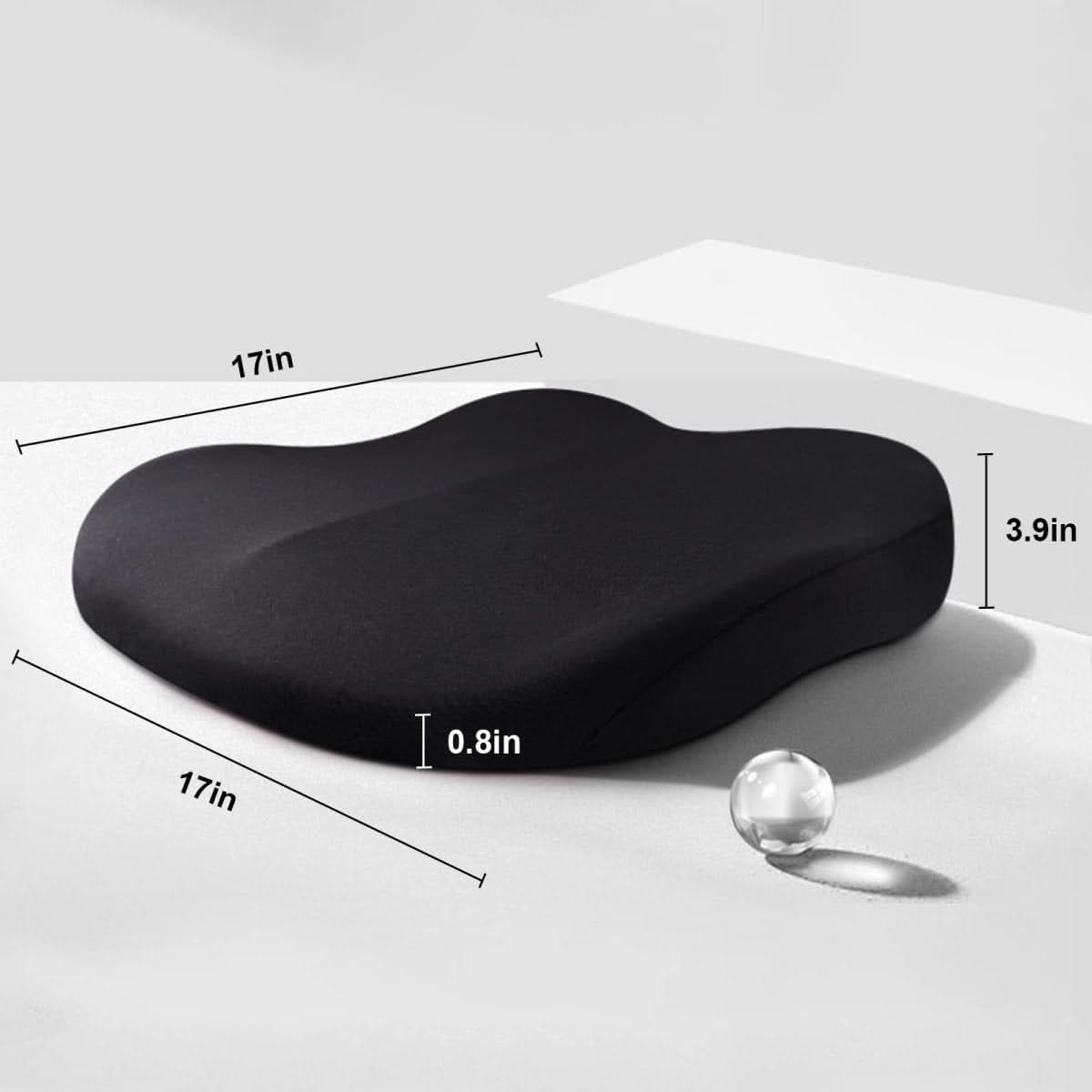 Car Seat Cushion Ergonomic Memory Foam Non-Slip
