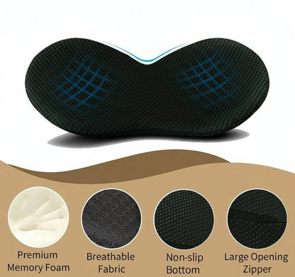 Car Seat Cushion Memory Foam Removable Washable Cover Posture Support