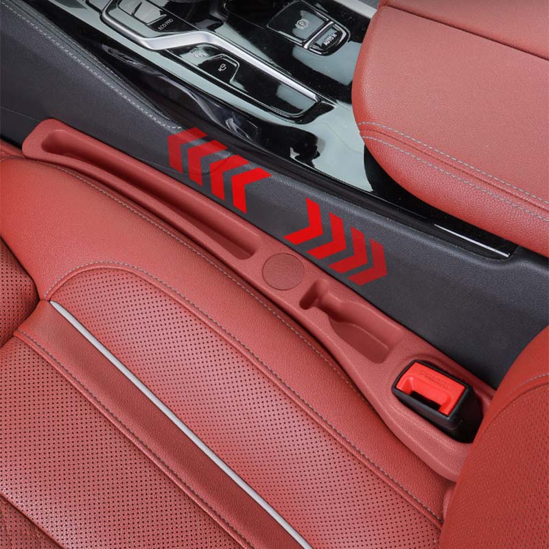 Car Seat Gap Filler PU Leather Storage Pockets